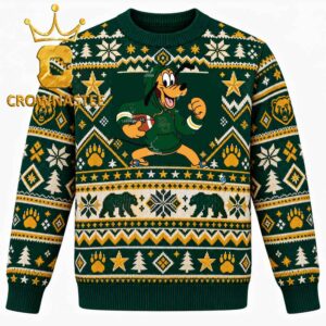 Baylor Bears Goofy Disney Football Christmas Ugly Sweater