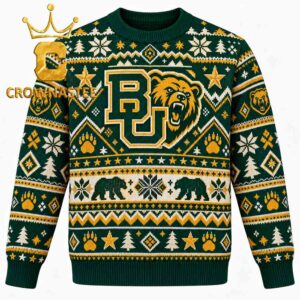 Baylor Bears Logo Christmas Ugly Sweater