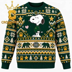Baylor Bears Love Snoopy Valentine Christmas Ugly Sweater