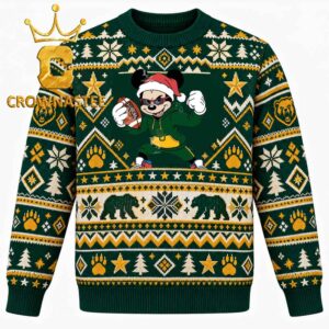 Baylor Bears Mickey Cool Football Christmas Ugly Sweater