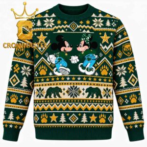 Baylor Bears Mickey Minnie Mouse Disney Christmas Ugly Sweater