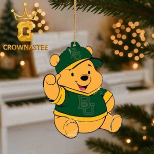 Baylor Bears Pooh Bear Disney Christmas Ornament