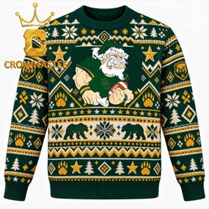 Baylor Bears Santa Claus Angry Christmas Ugly Sweater