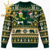 Baylor Bears Santa Claus Face Christmas Ugly Sweater