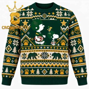 Baylor Bears Snoopy Sport Christmas Ugly Sweater