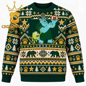 Baylor Bears Sully & Mike Football Christmas Ugly Sweater