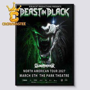 Beast In Black With Gloryhammer The Park Theatre North American Tour 2027 March 5th 2027 Home Decor Poster Canvas