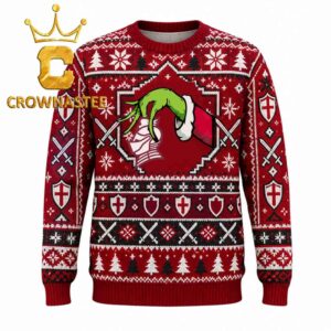 Bellarmine Knights Grinch Hand Stolen Logo Christmas Ugly Sweater
