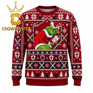 Bellarmine Knights Grinch Stolen Logo Christmas Ugly Sweater