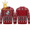 Bloomsburg University Huskies Grinch Hand Stolen Logo Christmas Ugly Sweater