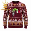 Bloomsburg University Huskies Grinch Stolen Football Logo Christmas Ugly Sweater
