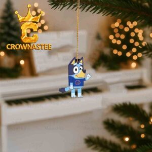 Boise State Broncos Bluey Christmas Tree Decor Ornament