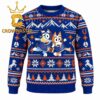 Boise State Broncos Bluey Happy Christmas Ugly Sweater