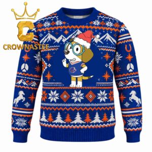 Boise State Broncos Bluey Honey Christmas Ugly Sweater