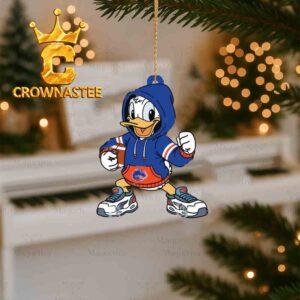 Boise State Broncos Donald Duck Disney Christmas Tree Decor Ornament