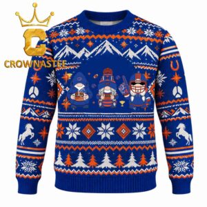 Boise State Broncos Gnome Football Christmas Ugly Sweater
