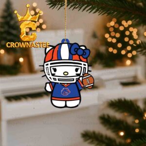 Boise State Broncos Hello Kitty Sport Christmas Tree Decor Ornament