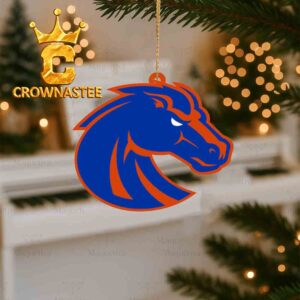 Boise State Broncos Logo Christmas Tree Decor Ornament