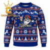 Boise State Broncos Pooh Bear Christmas Ugly Sweater