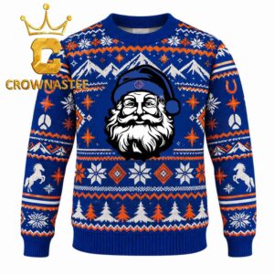 Boise State Broncos Santa Claus Christmas Ugly Sweatshirt