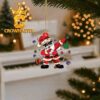 Boise State Broncos Santa Claus Face Christmas Tree Decor Ornament