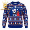 Boise State Broncos Santa Claus Face Christmas Ugly Sweater