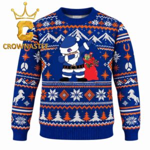 Boise State Broncos Santa Dabbing Christmas Ugly Sweater
