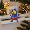 Boise State Broncos Winnie the Pooh & Piglet Football Christmas Tree Decor Ornament