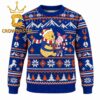 Boise State Broncos Three Gnome Football Christmas Ugly Sweater