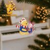 Boise State Broncos Olaf & Sven Football Christmas Tree Decor Ornament