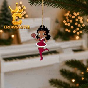 Boston College Eagles Betty Boop Christmas Rugby Christmas Tree Decor Ornament