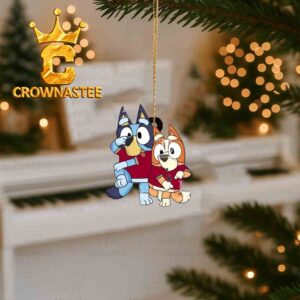 Boston College Eagles Bluey & Bingo Christmas Tree Decor Ornament