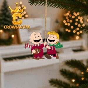 Boston College Eagles Charlie Brown & Linus Football Christmas Tree Decor Ornament