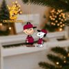 Boston College Eagles Peanuts Snoopy Football Christmas Tree Decor Ornament