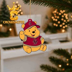 Boston College Eagles Pooh Bear Christmas Tree Decor Ornament