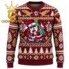 Boston College Eagles Santa Claus Face Christmas Ugly Sweater