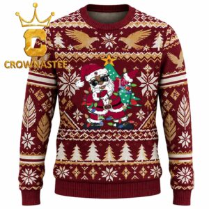 Boston College Eagles Santa Claus Christmas Ugly Sweater