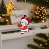 Boston College Eagles Santa Claus Face Christmas Tree Decor Ornament
