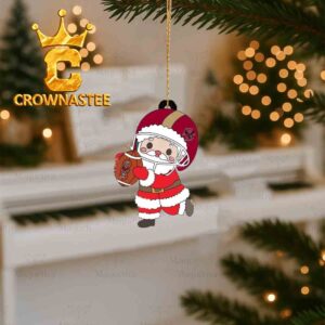 Boston College Eagles Santa Claus Cute Christmas Tree Decor Ornament