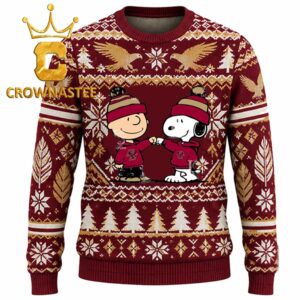 Boston College Eagles Snoopy Sport Christmas Ugly Sweater