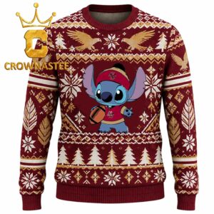 Boston College Eagles Stitch Christmas Ugly Sweatshirt