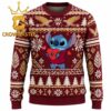 Boston College Eagles Stitch Hugging Big Heart Christmas Ugly Sweater