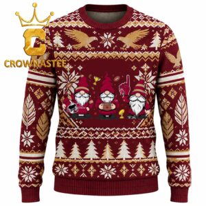 Boston College Eagles Three Gnome FAN Christmas Ugly Sweater