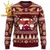 Boston College Eagles Winnie the Pooh And Piglet Football Christmas Ugly Sweater