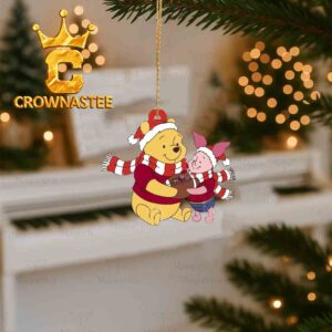 Boston College Eagles Winnie the Pooh & Piglet Football Christmas Tree Decor Ornament