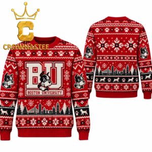 Boston Terriers Logo Christmas Ugly Sweater
