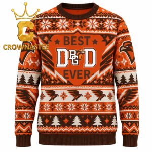 Bowling Green Falcons Best Dad Christmas Ugly Sweater