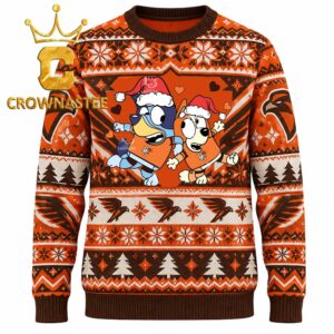 Bowling Green Falcons Bluey Christmas Ugly Sweatshirt