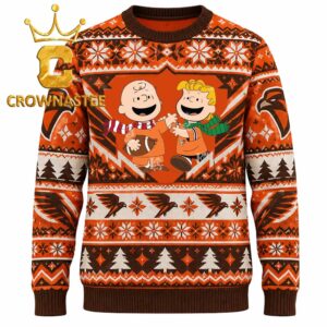 Bowling Green Falcons Charlie Brown And Linus Football Christmas Ugly Sweater