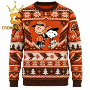 Bowling Green Falcons Charlie Brown Snoopy Christmas Ugly Sweater